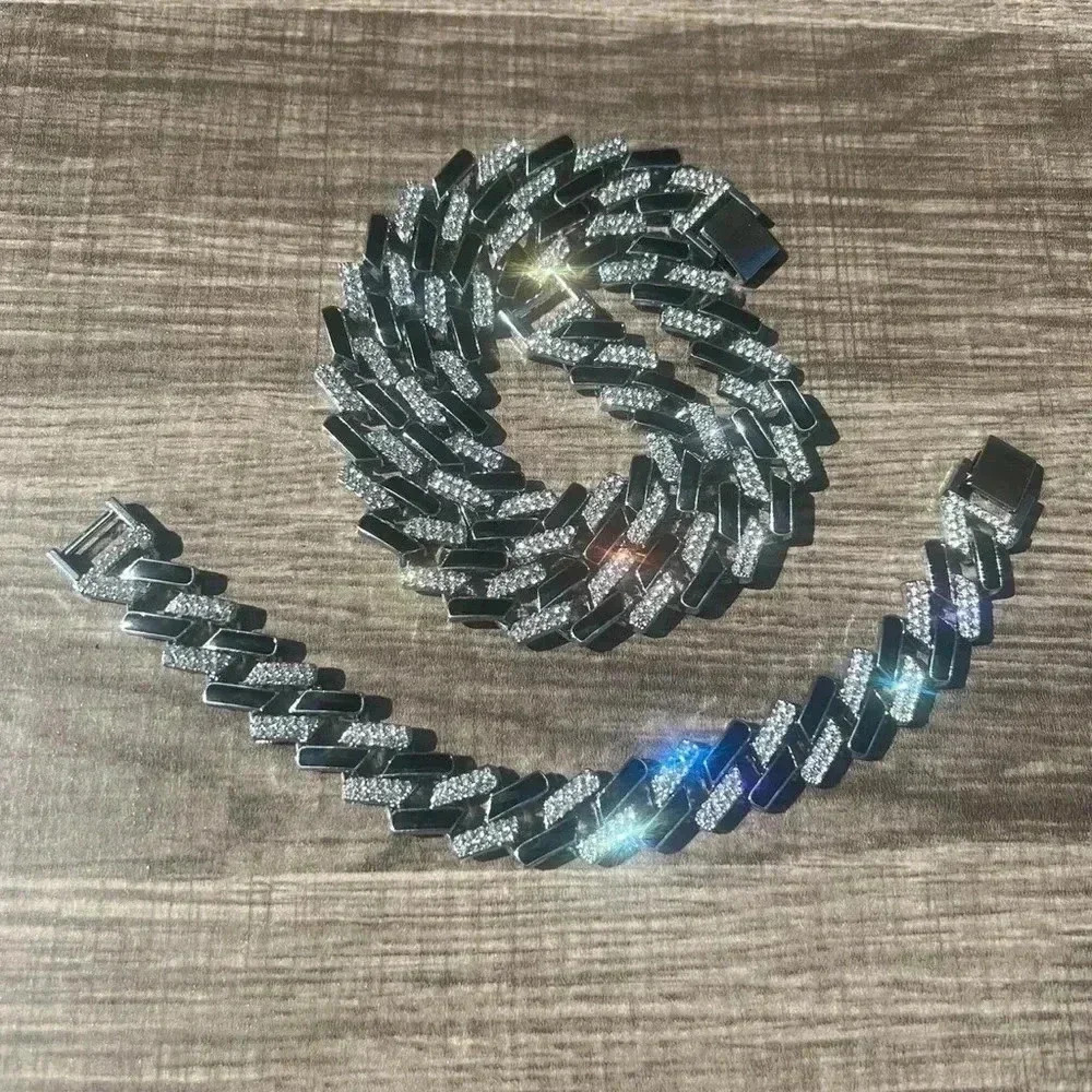 Iced Out Black Cuban set